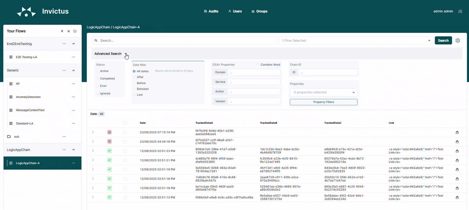 Advanced search example